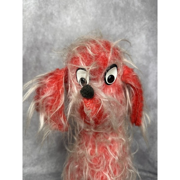 Vintage Fable Toy Plush Red‎ Dog Carnival Fair Scruffy Plush - Picture 3 of 15